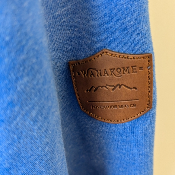 Wanakome Women's Blue Hooded Sweatshirt Cotton Size Large - Picture 4 of 9